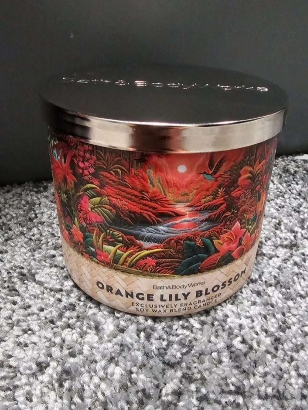 Orange Lily Blossom Bath & Body Works 3-Wick Candle - Brand New